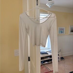 joah brown cropped long sleeve